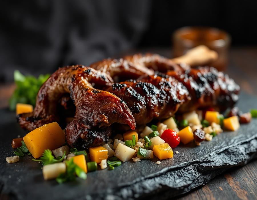 Grilled nyama choma platter